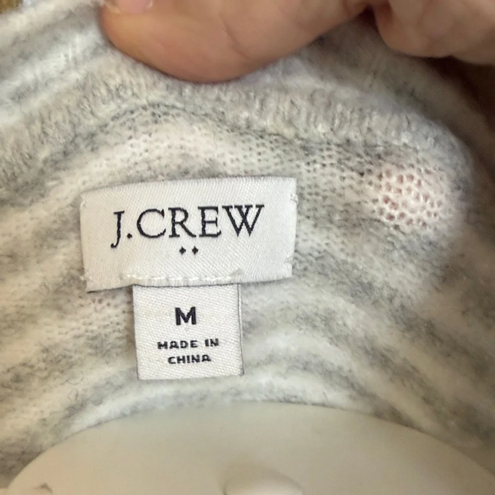 J. Crew Reimagined Striped Knit Fuzzy Sweater- worn‎ about 4-5 times